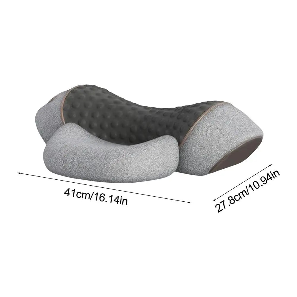 Fisiorest 3In1 Neck Massager Heat Neck Massager for Deep Tissue Pain Relief Improves Blood Circulation Shoulder Massager Pillow