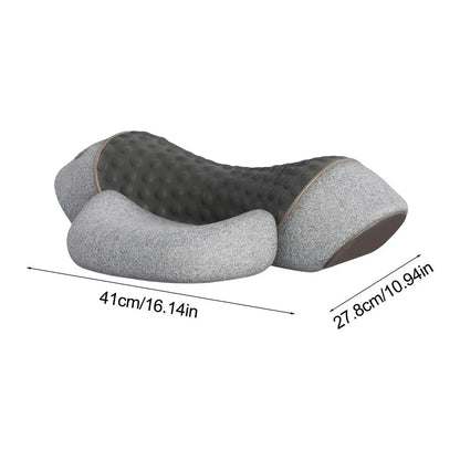 Fisiorest 3In1 Neck Massager Heat Neck Massager for Deep Tissue Pain Relief Improves Blood Circulation Shoulder Massager Pillow
